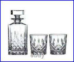 Waterford Marquis Markham Decanter & DOF Set of 3 Bar Glassware Whiskey #256P