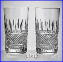 Waterford Mastercraft Irish Lace Hiball Highball Glass 13.5 oz Set of 2 BNIB