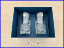 Waterford Mastercraft Irish Lace Hiball Highball Glass 13.5 oz Set of 2 BNIB