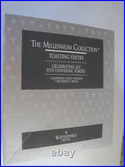 Waterford Millennium Collection Toasting Flutes AU With Box Set 2