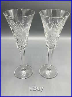 Waterford Millennium Toasting Flutes COMPLETE SET of 5 Series (10 Total)