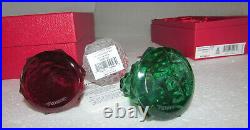Waterford Mini Colour Christmas Trees New Boxed Set Of 3
