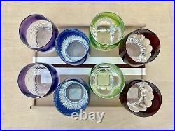 Waterford Mixology Amethyst, Blue, Lime & Red DOF Tumbler 4 Sets for 8 BNIB