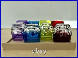 Waterford Mixology Amethyst, Blue, Lime & Red DOF Tumbler 4 Sets for 8 BNIB