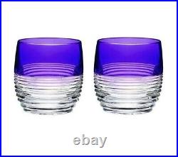 Waterford Mixology Amethyst, Blue, Lime & Red DOF Tumbler 4 Sets for 8 BNIB