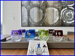 Waterford Mixology Amethyst, Blue, Lime & Red DOF Tumbler 4 Sets for 8 BNIB