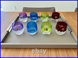 Waterford Mixology Amethyst, Blue, Lime & Red DOF Tumbler 4 Sets for 8 BNIB