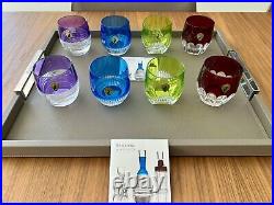 Waterford Mixology Amethyst, Blue, Lime & Red DOF Tumbler 4 Sets for 8 BNIB