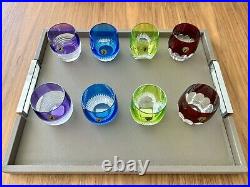 Waterford Mixology Amethyst, Blue, Lime & Red DOF Tumbler 4 Sets for 8 BNIB