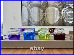 Waterford Mixology Amethyst, Blue, Lime & Red DOF Tumbler 4 Sets for 8 BNIB