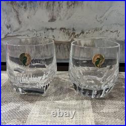 Waterford Mixology Argon Talon Clear Crystal Set Of 2 Tumblers DOF Glasses New