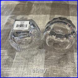 Waterford Mixology Argon Talon Clear Crystal Set Of 2 Tumblers DOF Glasses New