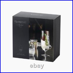 Waterford Mixology Circon Hurricane Glass 14 oz Set of 2 BNIB