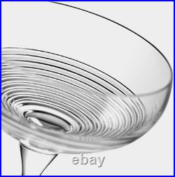 Waterford Mixology Circon Large Cocktail Coupe Glass 9 oz Set of 2 BNIB