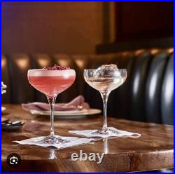 Waterford Mixology Circon Large Cocktail Coupe Glass 9 oz Set of 2 BNIB