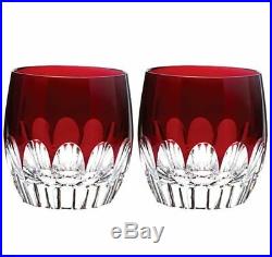 Waterford Mixology Red Talon Double Old Fashioned Glass Tumbler Set/2 160459 New