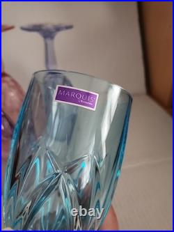 Waterford Pastel Iced Tea Set of 4 Multi Color Bright Cheery Glasses NEW Marquis