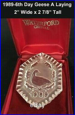 Waterford Set of 12 Days of Christmas Waterford Ornaments (1982-1995) 1982 Rare
