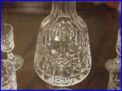 Waterford Signed Crystal Kylemore Liqueur Decanter Set with 5 Cordials