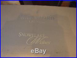 Waterford Snowflake Wishes Set Of 10 Prestige Cased Crystal Champagne Flutes New