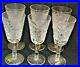 Waterford Vintage Pattern Crystal 5 Port Wine Glasses-set Of 6 Sale