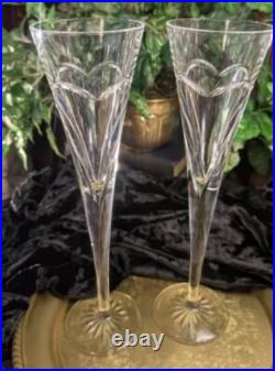 Waterford Wishes Love & Romance Toasting Flutes Wedding New Year Set Of Two