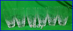 Waterford crystal barrel nouvea beer tumbler glass vintage rare set of six