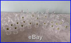 Waterford crystal chess set 32 playing pieces diamond panel cut local pickup CA
