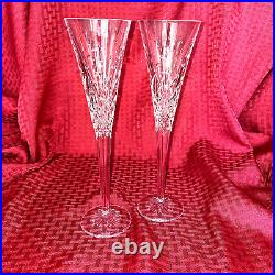 Waterford'happy Celebration' Champagne Flutes Set Of Two Waterford'happy Celebration' Champagne Flutes Set Of Two