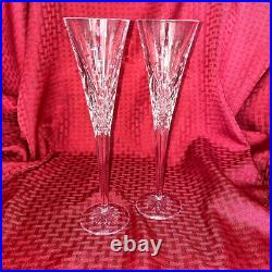 Waterford'happy Celebration' Champagne Flutes Set Of Two Waterford'happy Celebration' Champagne Flutes Set Of Two