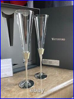 Waterford silver crystal toasting flute