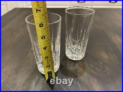 Watwrford Crystal CRYSTAL Thick SET OF 2 HIBALL GLASSES 6 B128