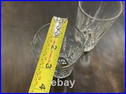 Watwrford Crystal CRYSTAL Thick SET OF 2 HIBALL GLASSES 6 B128