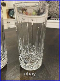 Watwrford Crystal CRYSTAL Thick SET OF 2 HIBALL GLASSES 6 B128