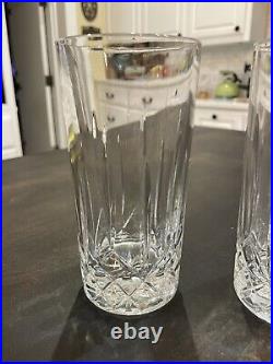 Watwrford Crystal CRYSTAL Thick SET OF 2 HIBALL GLASSES 6 B128