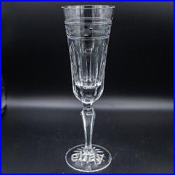 Wedgwood Crystal Monarch Champagne Flute Glasses 8 5/8 Set of 4