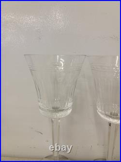 Wedgwood Dynasty Crystal Water Goblets Glasses 9 Inch Set Of 3