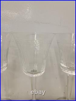 Wedgwood Dynasty Crystal Water Goblets Glasses 9 Inch Set Of 3