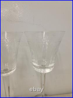 Wedgwood Dynasty Crystal Water Goblets Glasses 9 Inch Set Of 3