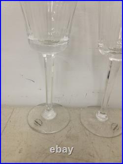 Wedgwood Dynasty Crystal Water Goblets Glasses 9 Inch Set Of 3