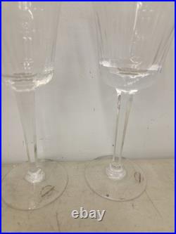 Wedgwood Dynasty Crystal Water Goblets Glasses 9 Inch Set Of 3