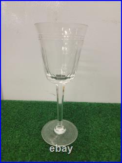 Wedgwood Dynasty Crystal Wine Goblets Glasses 7.8 Inch Set Of 3