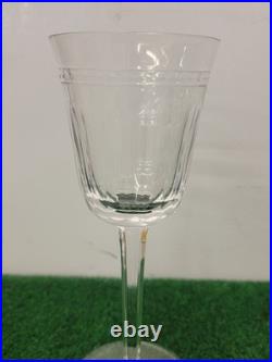 Wedgwood Dynasty Crystal Wine Goblets Glasses 7.8 Inch Set Of 3