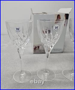 Wedgwood Elegance Crystal Red Wine Glasses Set of 4 NIB 24% Lead Stemware