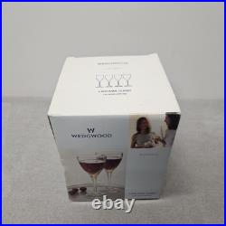 Wedgwood Elegance Crystal Red Wine Glasses Set of 4 NIB 24% Lead Stemware