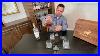 Whiskey Decanter Set With 4 Crystal Glasses Liquor Decanter 4 Slate Coasters 8 Cooling Stones