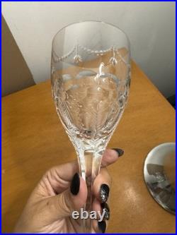 William Yeoward Cecilia Etched Crystal Water Goblets Set Of 11