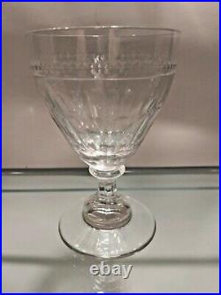 William Yeoward Eleven Crystal Gloria Pattern Wine Glasses Handcut And Handblown
