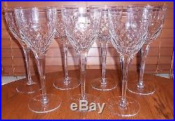 William Yeoward Glasses ATHENA Large Goblets Set Of 7 Handmade/Handcut 11