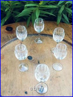 Williams Sonoma Crystal Stemware Dorset 4 3/4 Cordial Glass Set of 6